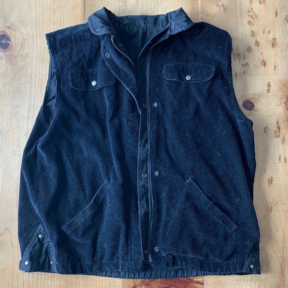 Vintage Y2K Reversible Corduroy Vest